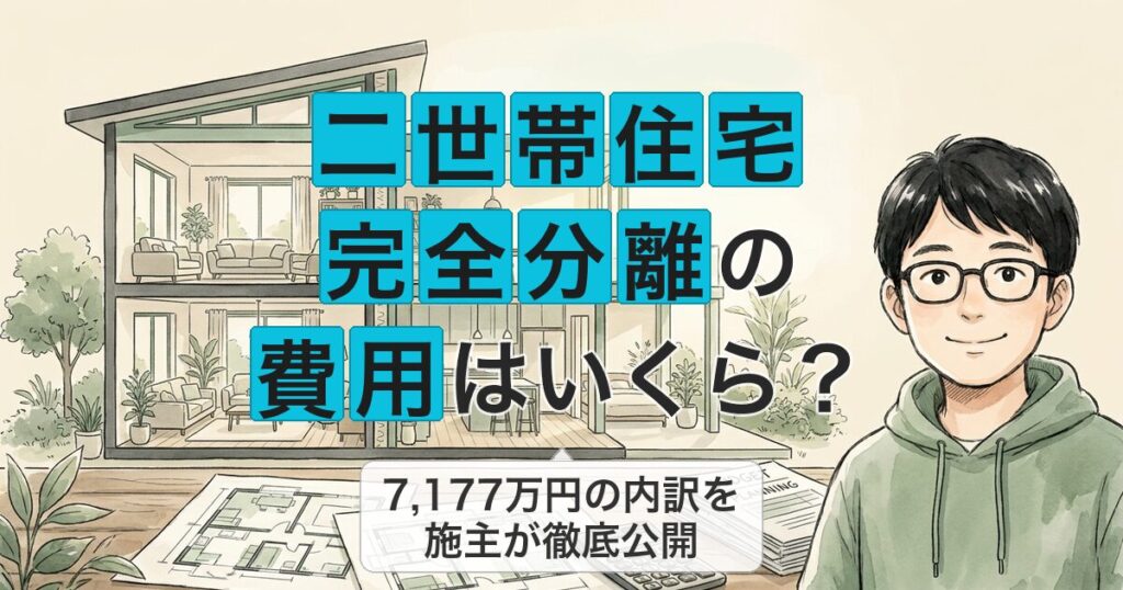 二世帯住宅 完全分離の 費用はいくら？