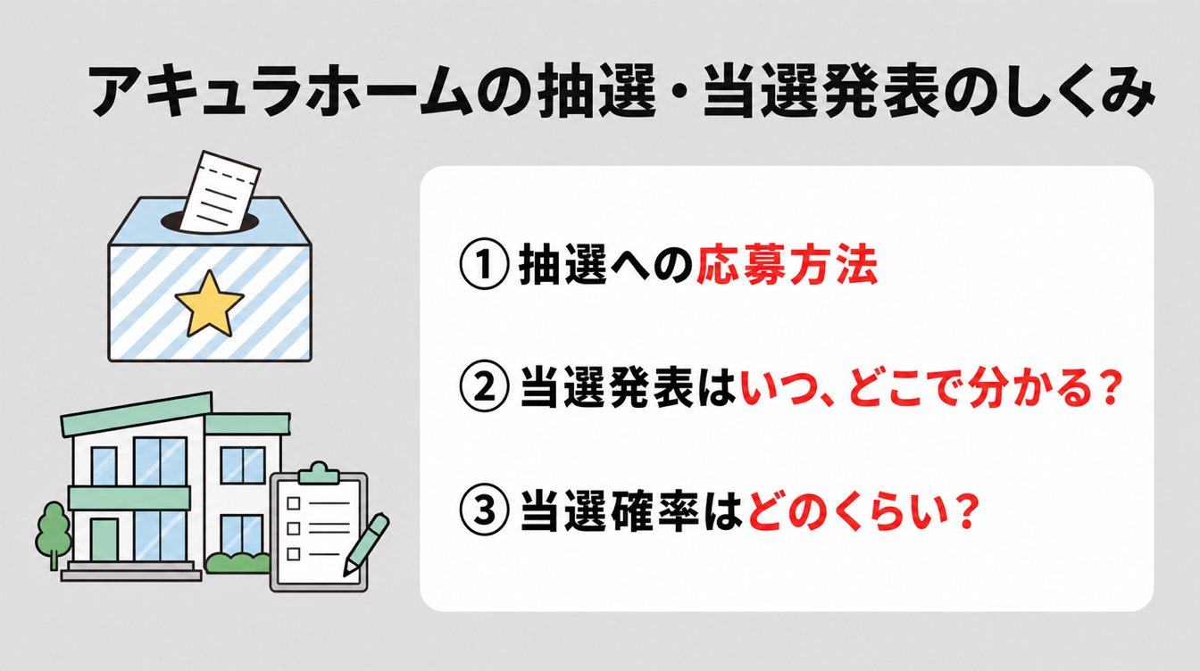 アキュラホームの抽選・当選発表のしくみ
