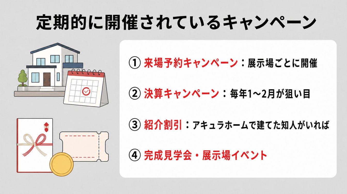 定期的に開催されているキャンペーン