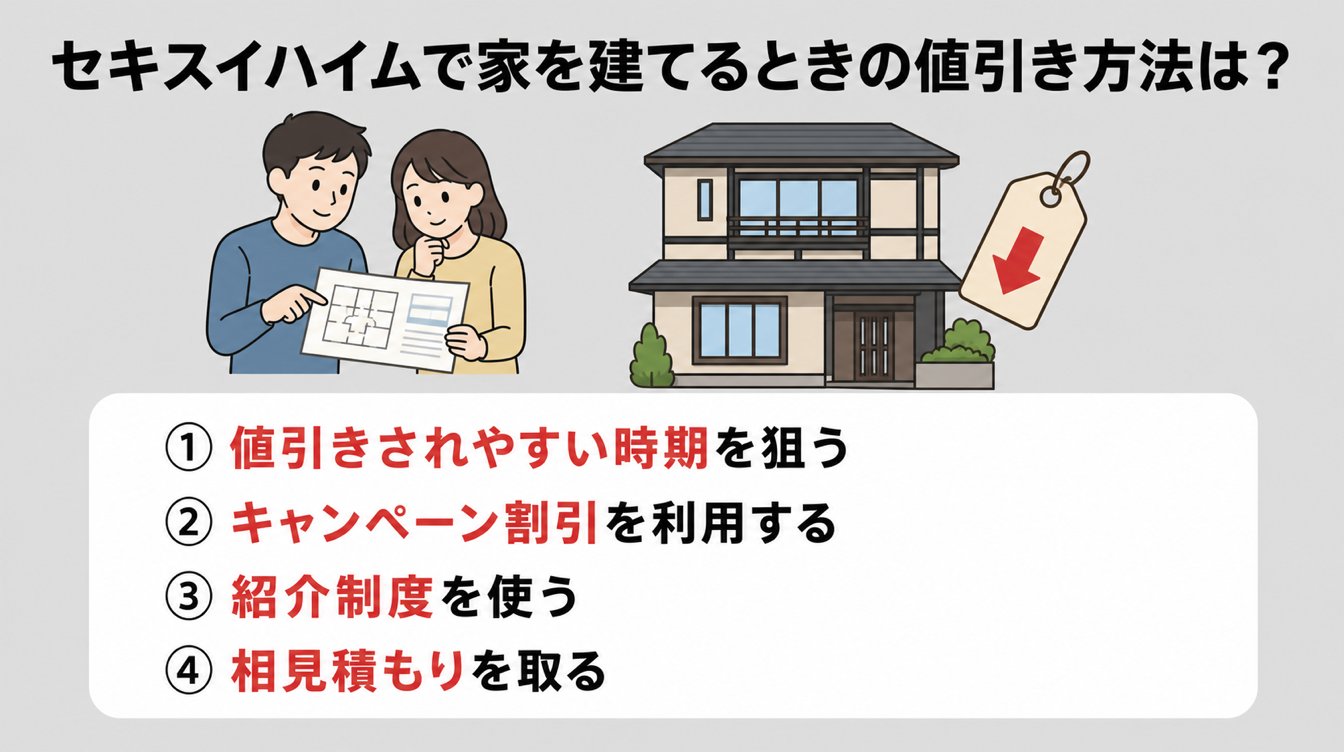 セキスイハイムで家を建てるときの値引き方法は？
