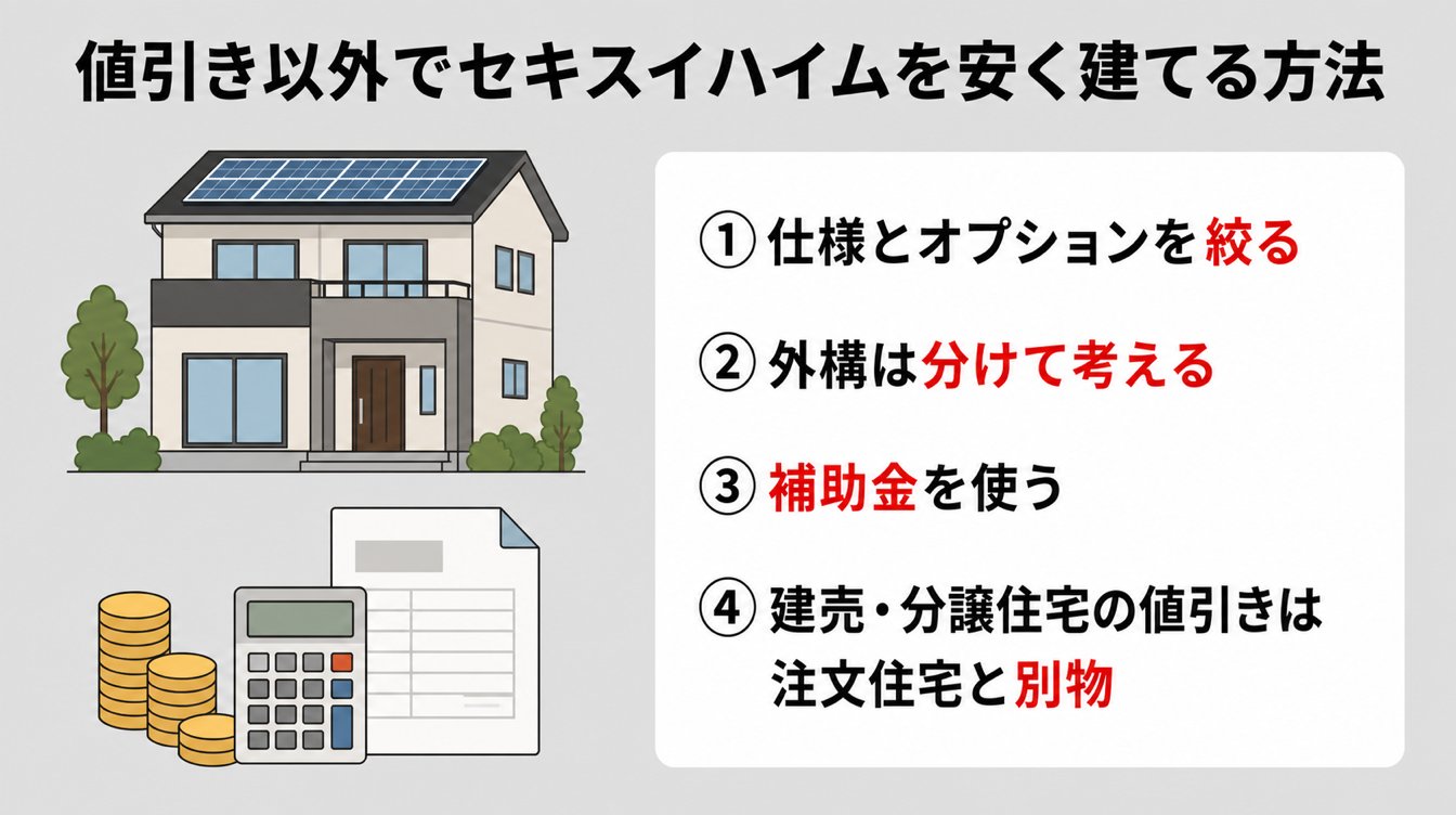 値引き以外でセキスイハイムを安く建てる方法