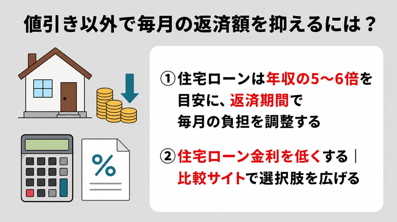 値引き以外で毎月の返済額を抑えるには？