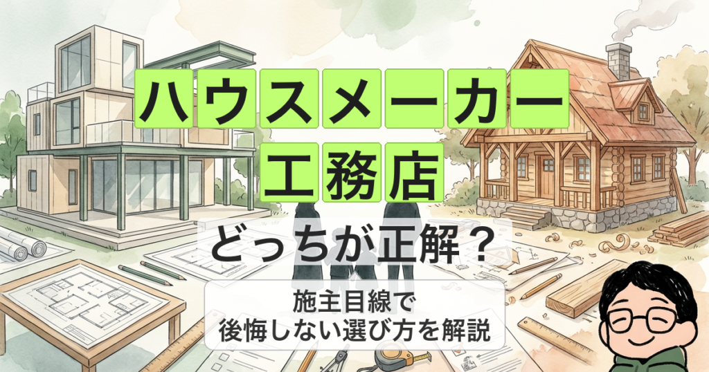 ハウスメーカー 工務店 どっちが正解？