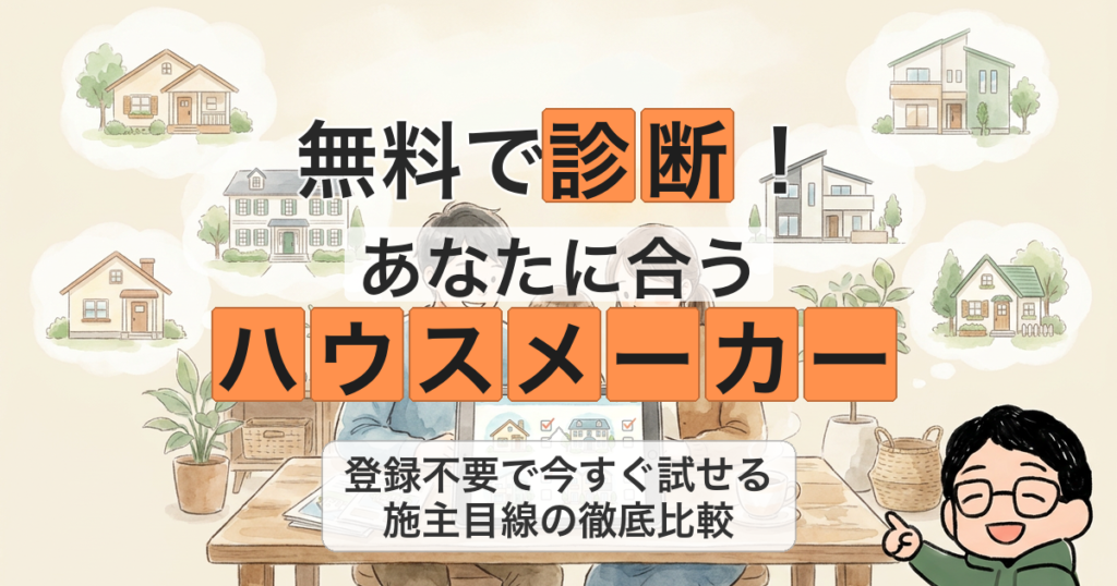 無料で診断！ あなたに合う ハウスメーカー