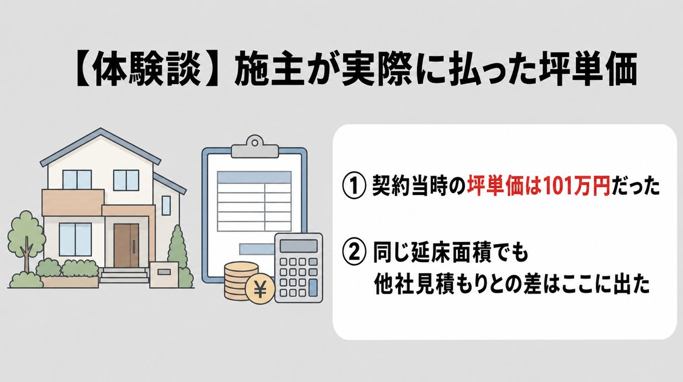 【体験談】施主が実際に払った坪単価と、見積もりで分かったこと