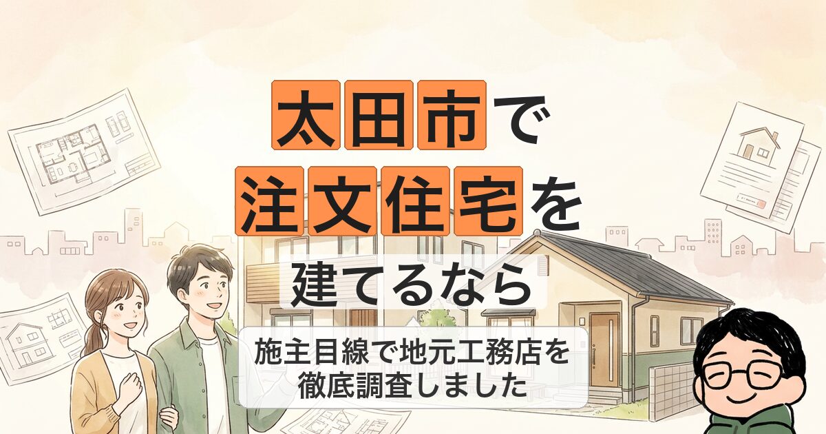 太田市で 注文住宅を 建てるなら