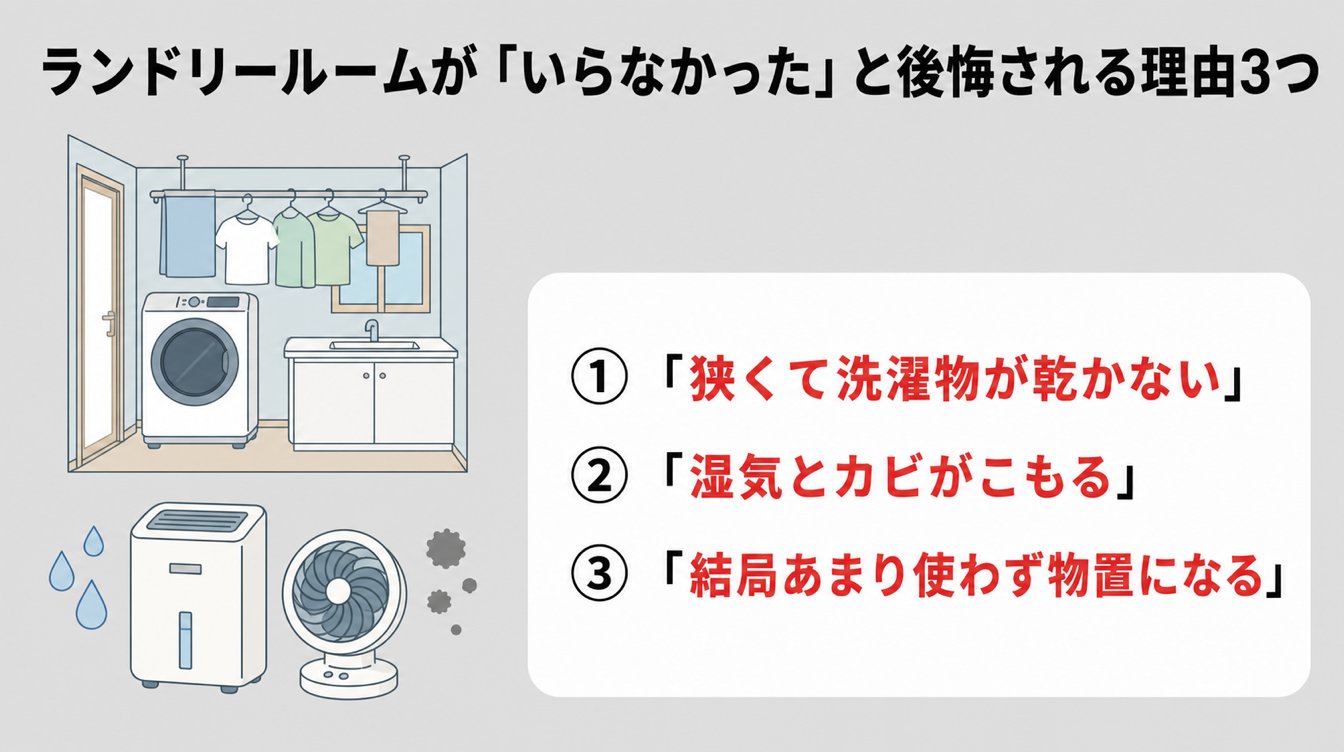 ランドリールームが「いらなかった」と後悔される理由3つ