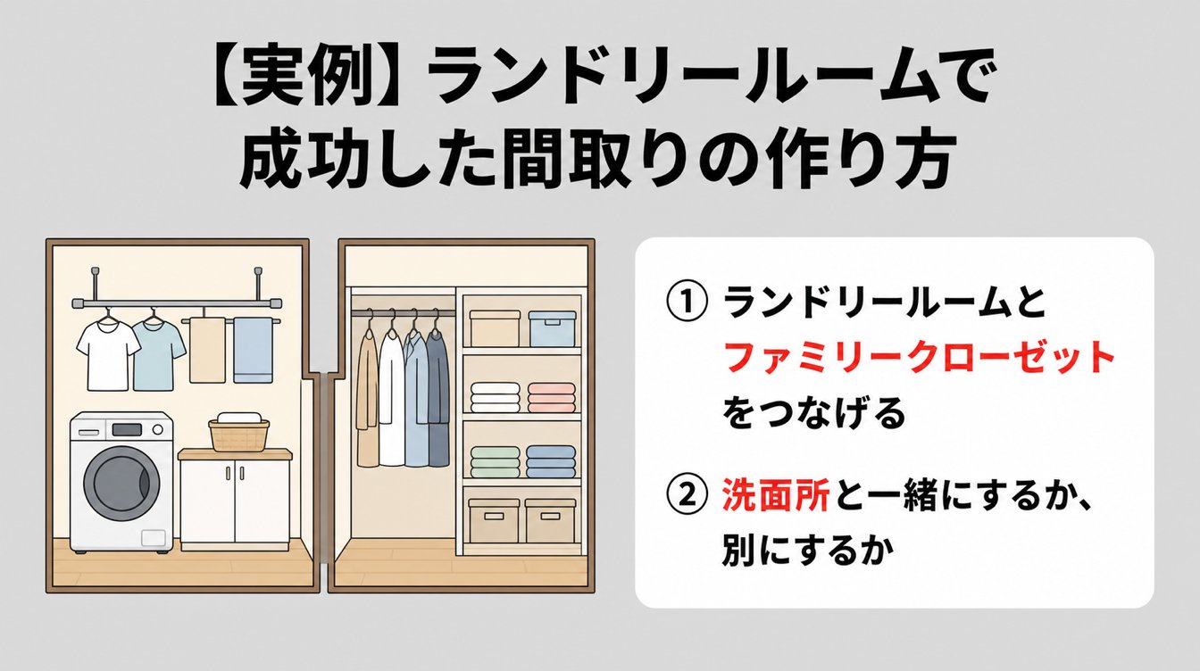 【実例】ランドリールームで成功した間取りの作り方