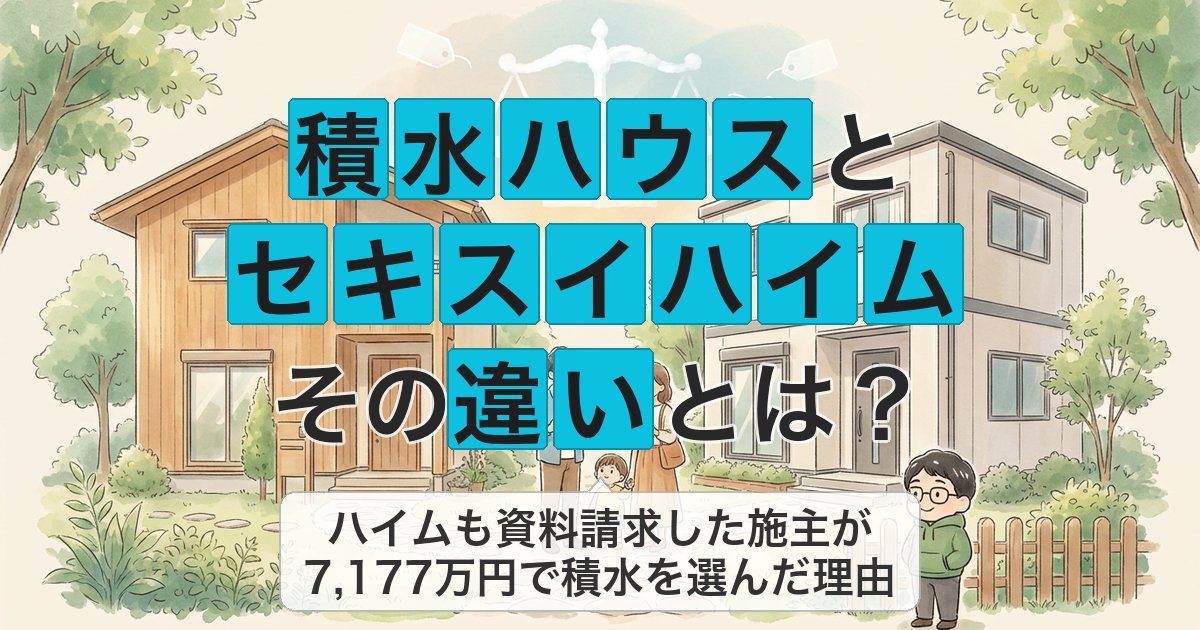 積水ハウスと セキスイハイム その違いとは?