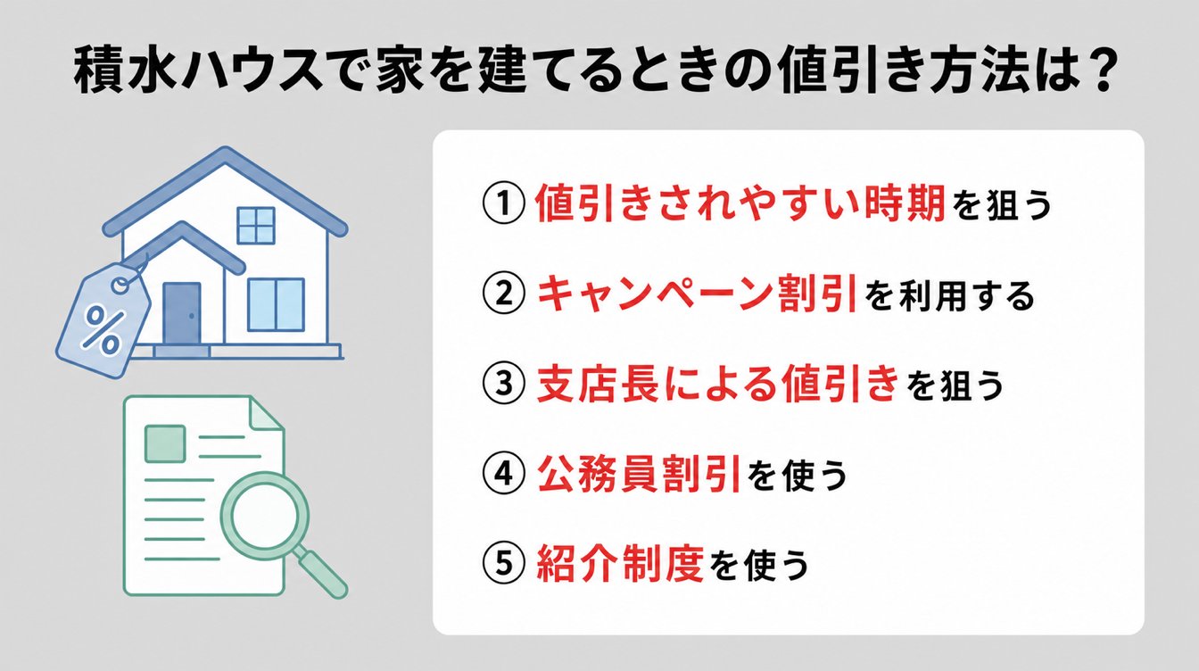 積水ハウスで家を建てるときの値引き方法は？