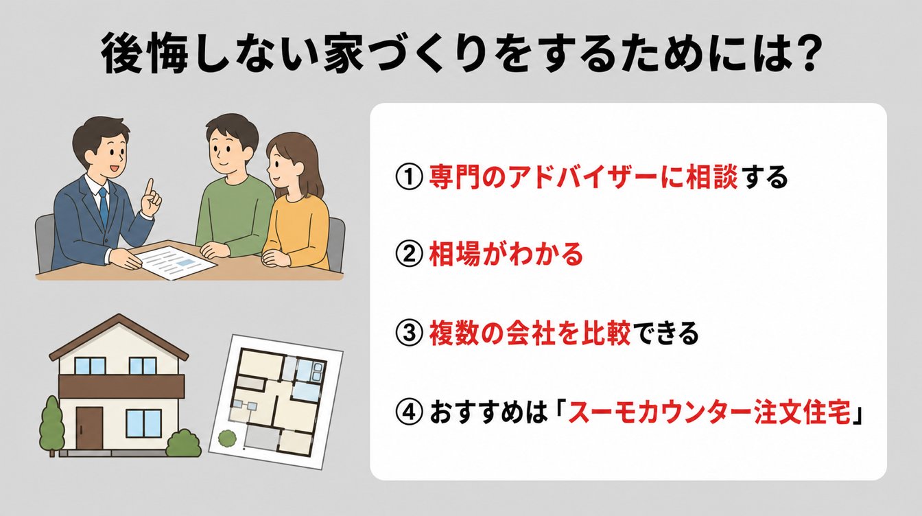後悔しない家づくりをするためには？