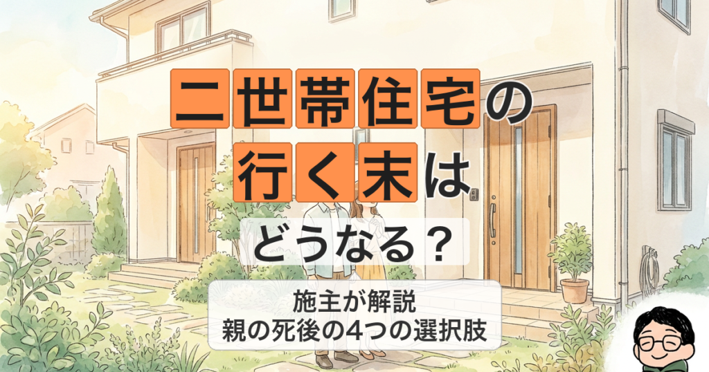 二世帯住宅の行く末はどうなる？親の死後の4つの選択肢