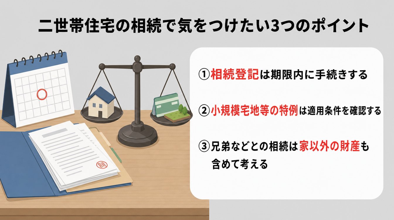 二世帯住宅の相続で気をつけたい3つのポイント