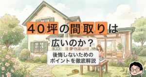 40坪の間取りは 広いのか？