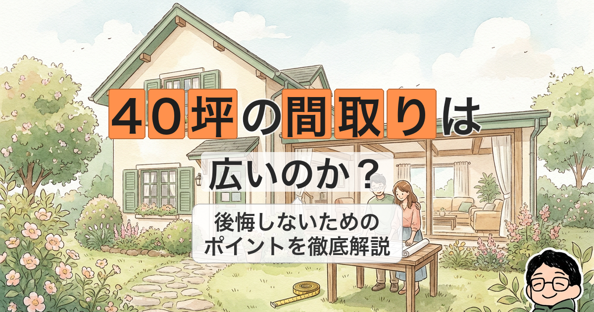 40坪の間取りは 広いのか?