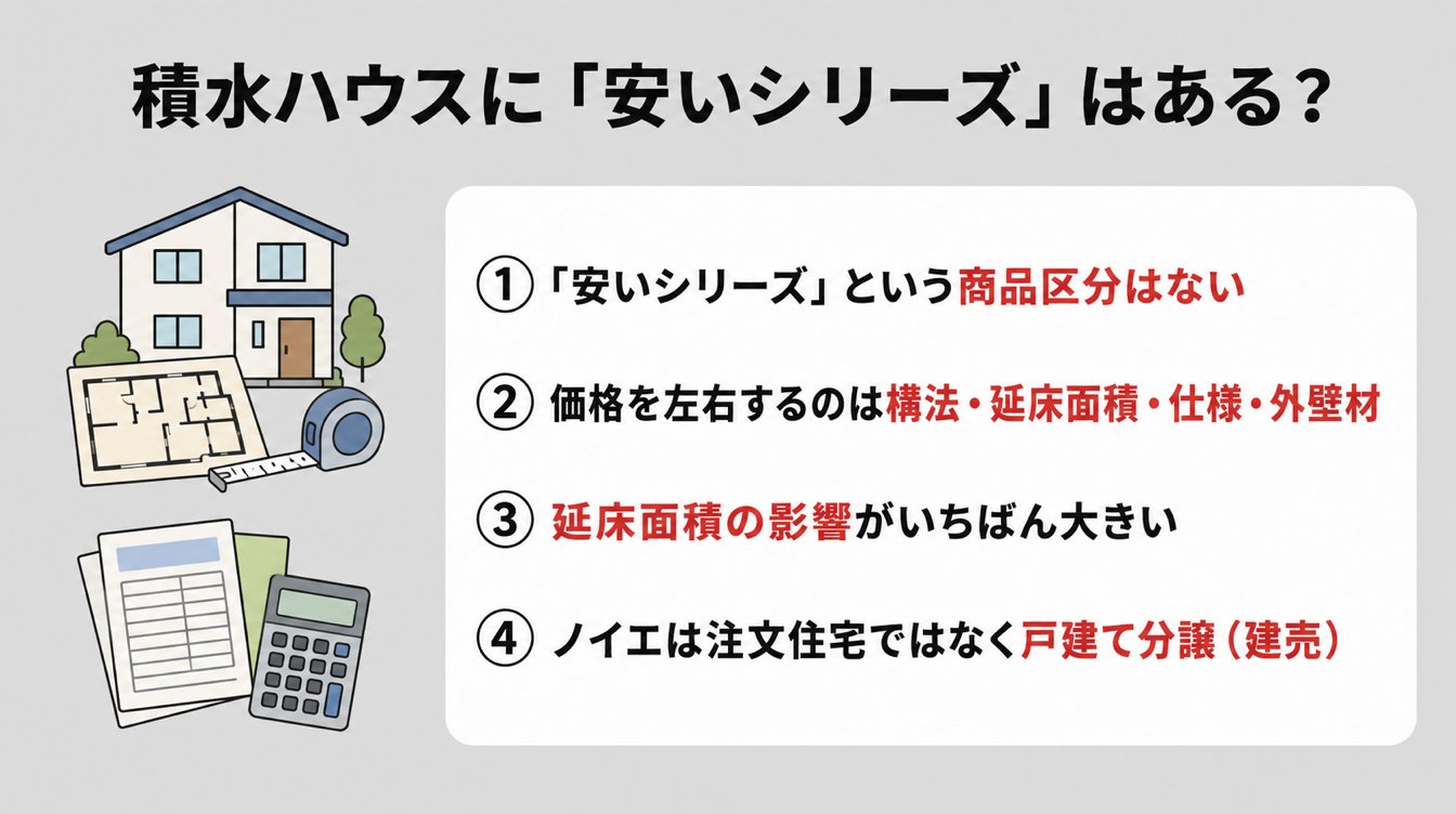 積水ハウスに「安いシリーズ」はある？予算を抑えたいときの考え方