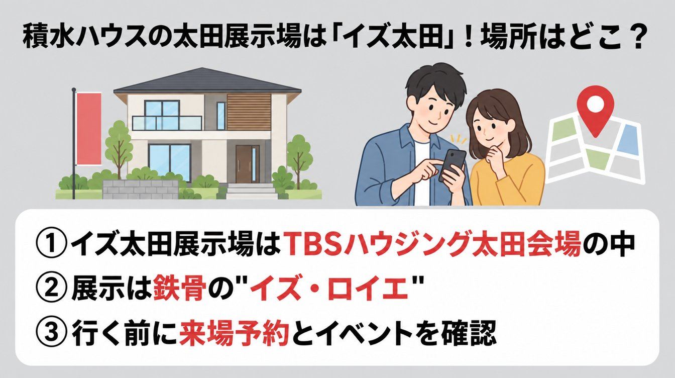 積水ハウスの太田展示場は「イズ太田」!場所はどこ?