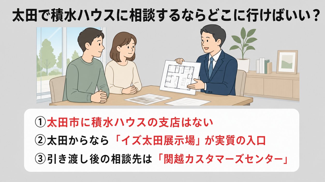 太田で積水ハウスに相談するならどこに行けばいい?