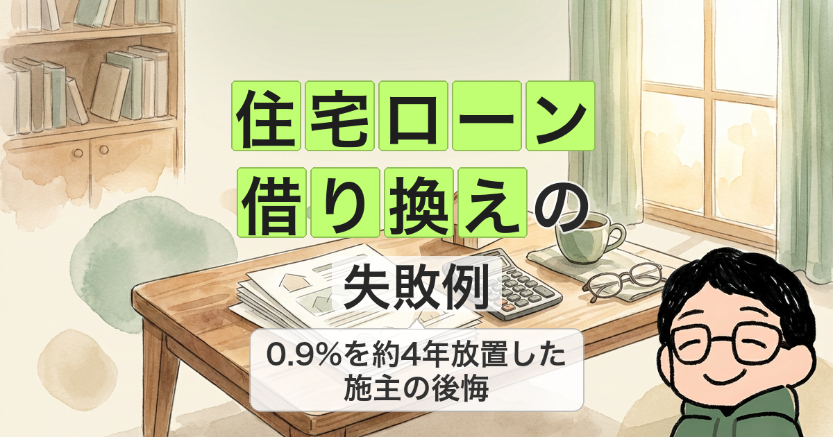 住宅ローン 借り換えの 失敗例