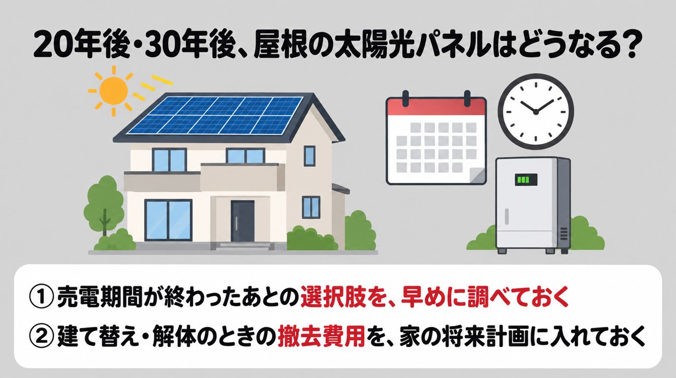 20年後・30年後、屋根の太陽光パネルはどうなる?