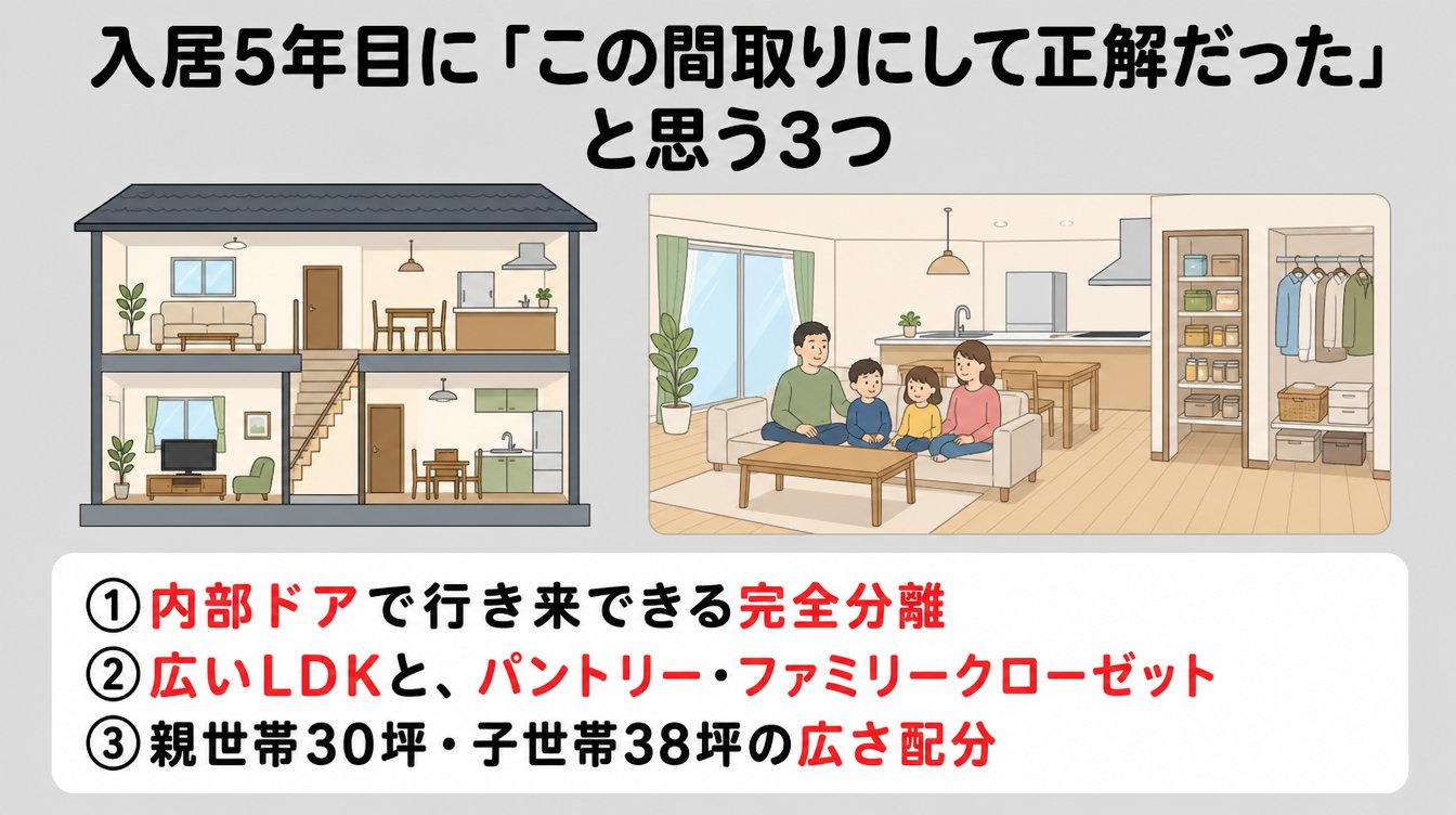 入居5年目に「この間取りにして正解だった」と思う3つ