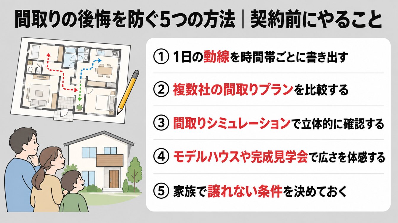 間取りの後悔を防ぐ5つの方法｜契約前にやること